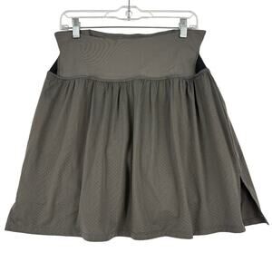CopperLife by Tommie Copper Back Support Skort Gray Black Size XL